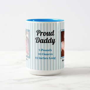 FÖRÅLDRAD babymugg för pappa Två-Tonad Mugg