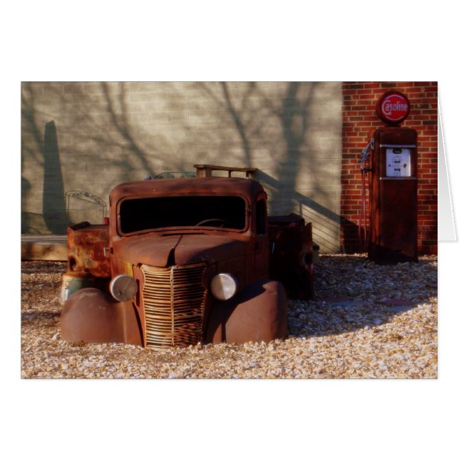 "Föråldrad" fotografi Hälsningskort (Framsidan Horizontal)