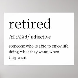Föråldrad funny definition poster