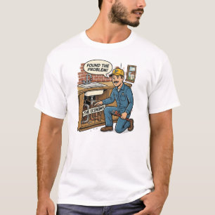 Föråldrad humor Rörmokare Ekonomi Rollig T-shirt