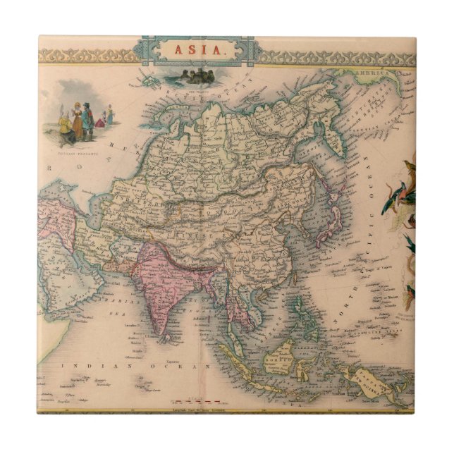 Föråldrad Karta (11) Kakelplatta (Framsidan)