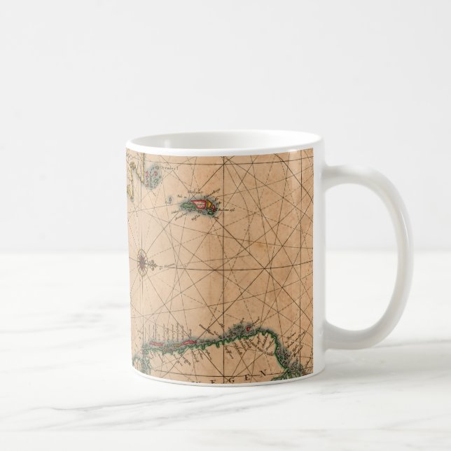 Föråldrad Karta (1) Kaffemugg (Höger)