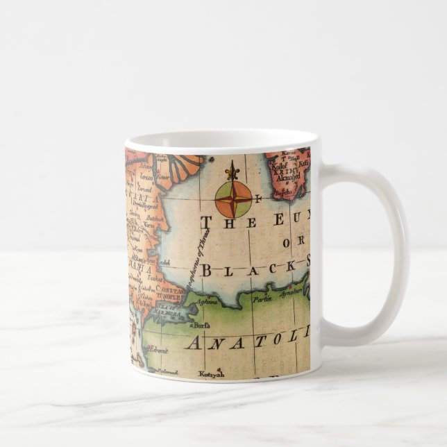 Föråldrad Karta (2) Kaffemugg (Höger)