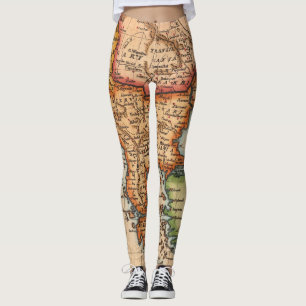 Föråldrad Karta (2) Leggings