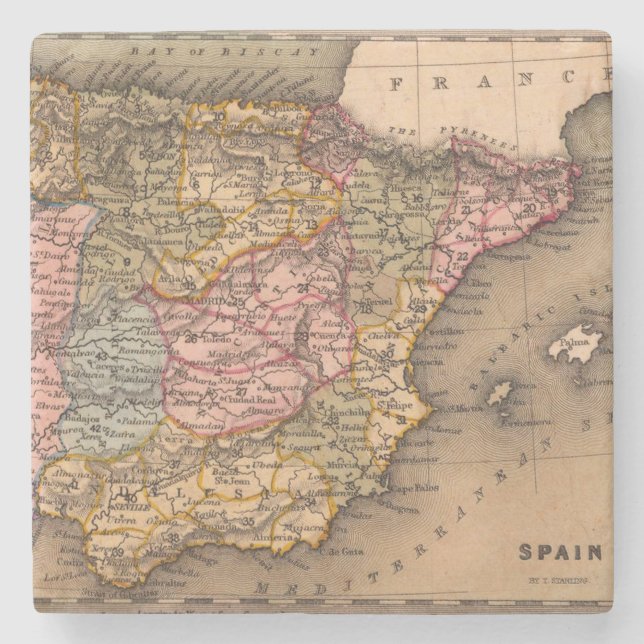 Föråldrad Karta (5) Stenunderlägg (Framsidan)