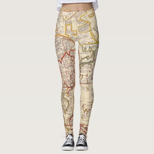 Föråldrad Karta (6) Leggings (Framsida)