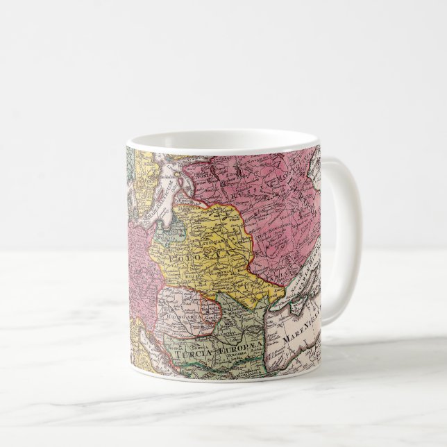Föråldrad Karta (9) Kaffemugg (Framsida höger)