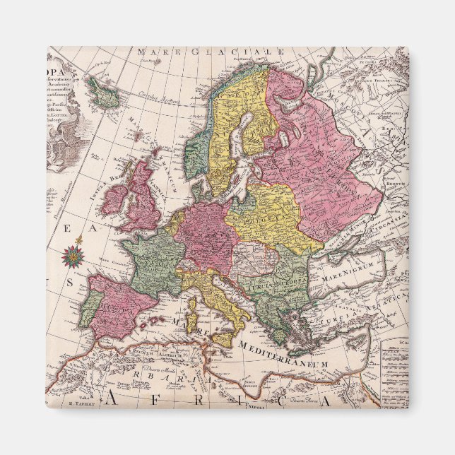 Föråldrad Karta (9) Magnet (Framsidan)