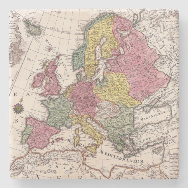 Föråldrad Karta (9) Stenunderlägg (Framsidan)