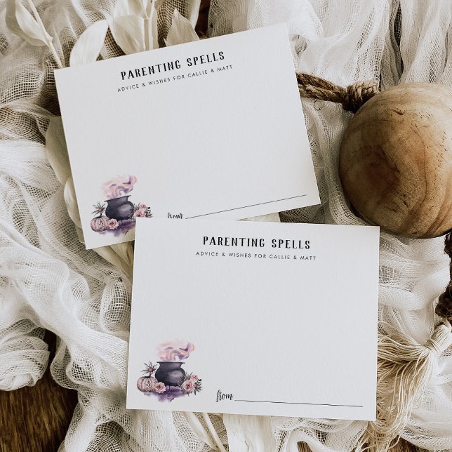 Föräldradröm Halloween Baby Shower Rådkort Tilläggskort (Skapare uppladdad)