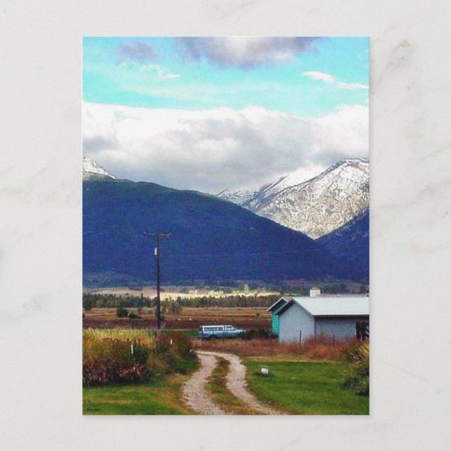 Föräldragrupp för bitterrotberg vykort (Framsida)