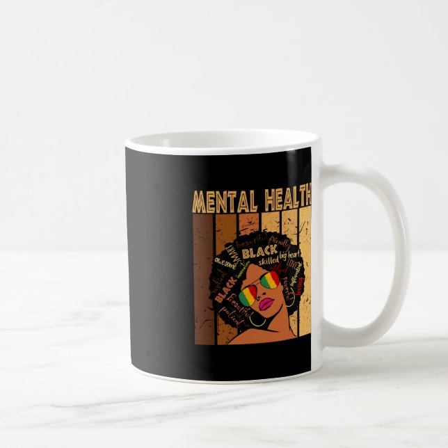 Föräldrahälsa Afro African American Black History Kaffemugg (Höger)