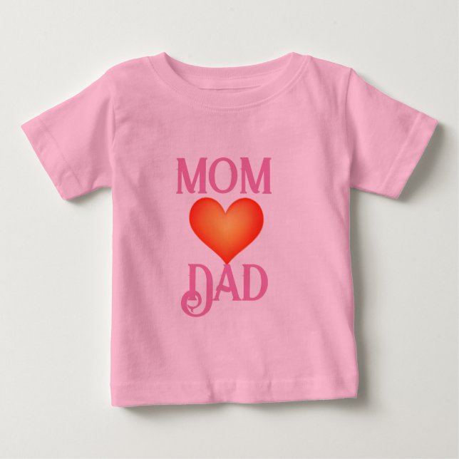 Föräldraharmoni: Tee Design Mamma Kärlek" (Framsida)