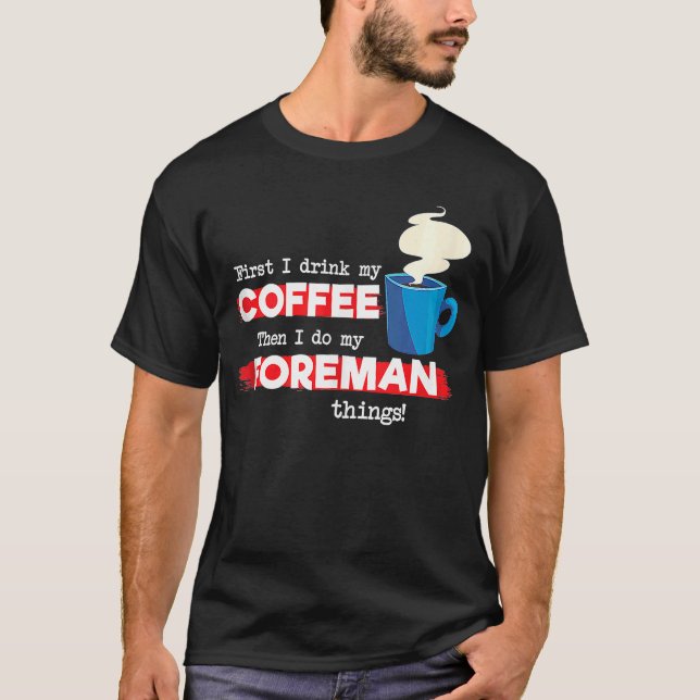 Föräldrakontroll och kaffeavskrivning t shirt (Framsida)