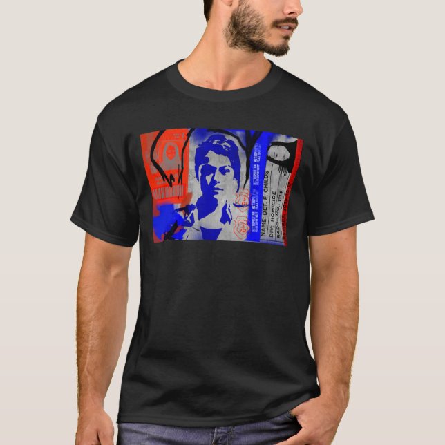 Föräldralös barnSilhouette för svart | Beth T-shirt (Framsida)
