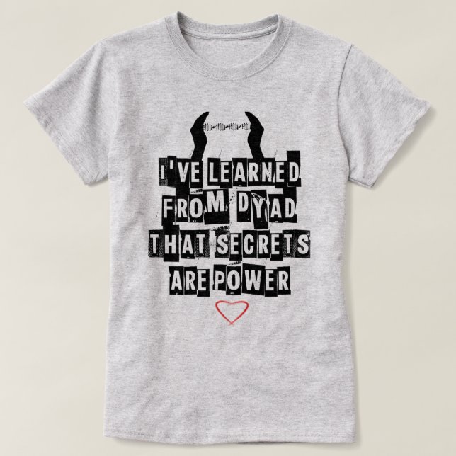 Föräldralös för Dyadhemligheter för svart | T-shirt (Design framsida)