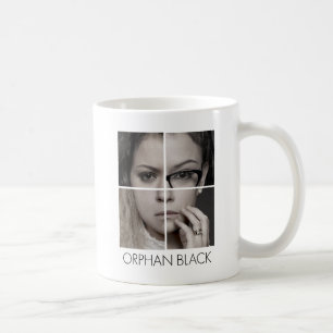 Föräldralös klonCollage för svart Kaffemugg