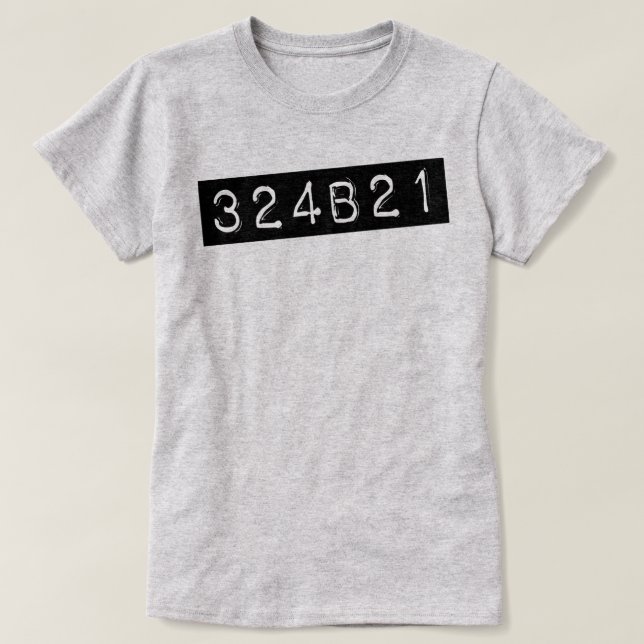 Föräldralös svart 324B21 T-shirt (Design framsida)