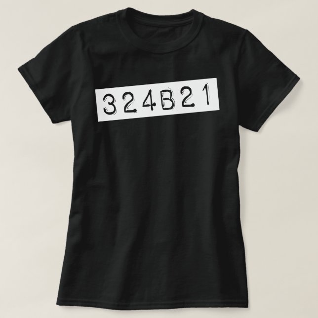 Föräldralös svart 324B21 Tee Shirt (Design framsida)