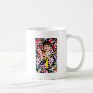 Föräldralös svart Alison - blommönster Kaffemugg