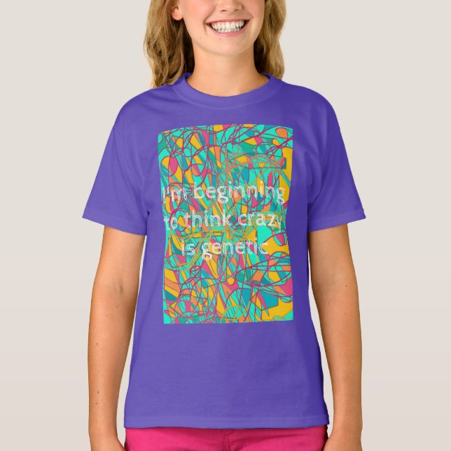 föräldralös svart citationsteckenbörjan som tänker t shirt (Framsida)