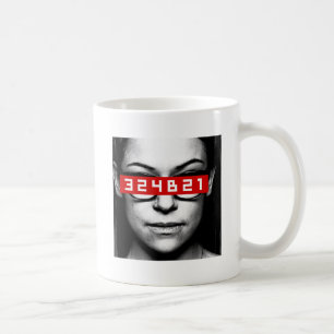 Föräldralös svart Cosima - märkren numrerar Kaffemugg