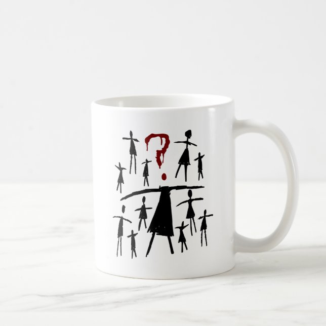 Föräldralös svart | Helena - klon skissar Kaffemugg (Höger)