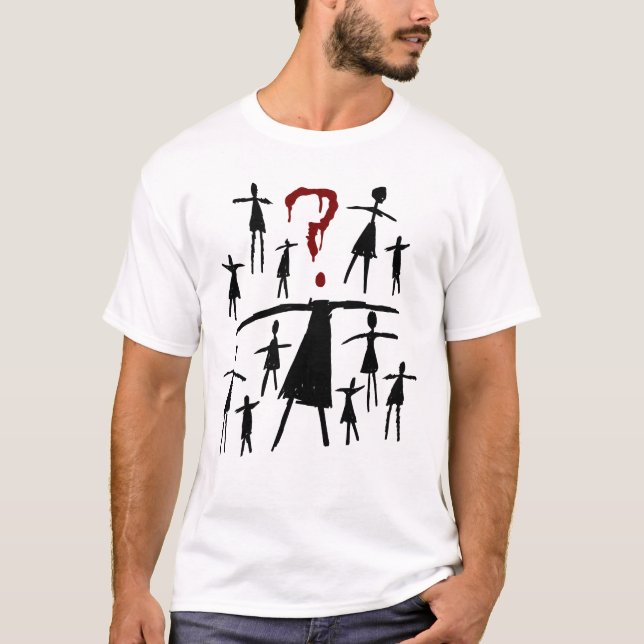 Föräldralös svart | Helena - klon skissar T-shirt (Framsida)