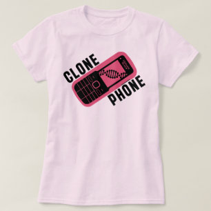 Föräldralös svart klontelefon t shirt