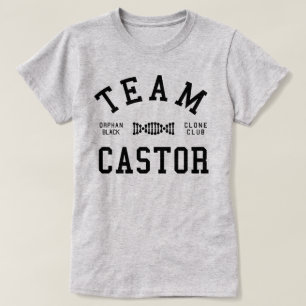 Föräldralös svart lagCastor T-shirt