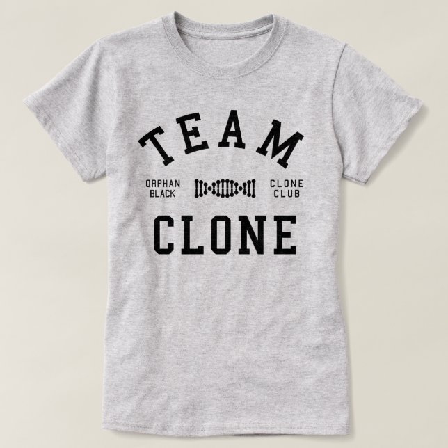 Föräldralös svart lagklon t-shirt (Design framsida)