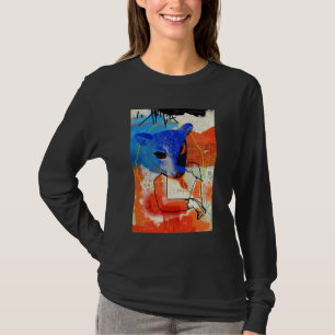 Föräldralös svart MK - får maskerar silhouetten T Shirt