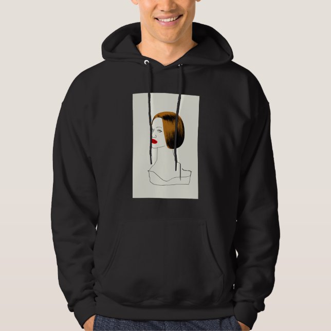 Föräldralös svart | Rachel - den flott klon Hoodie (Framsida)