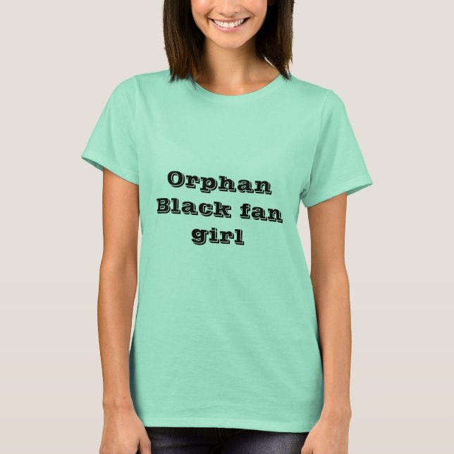 Föräldralös svart skjorta för tee shirt (Framsida)