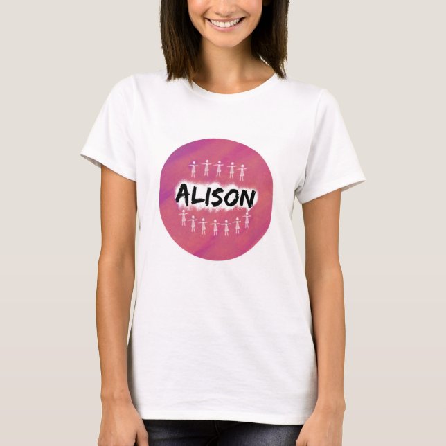 Föräldralös svart T-tröja - Alison T Shirt (Framsida)