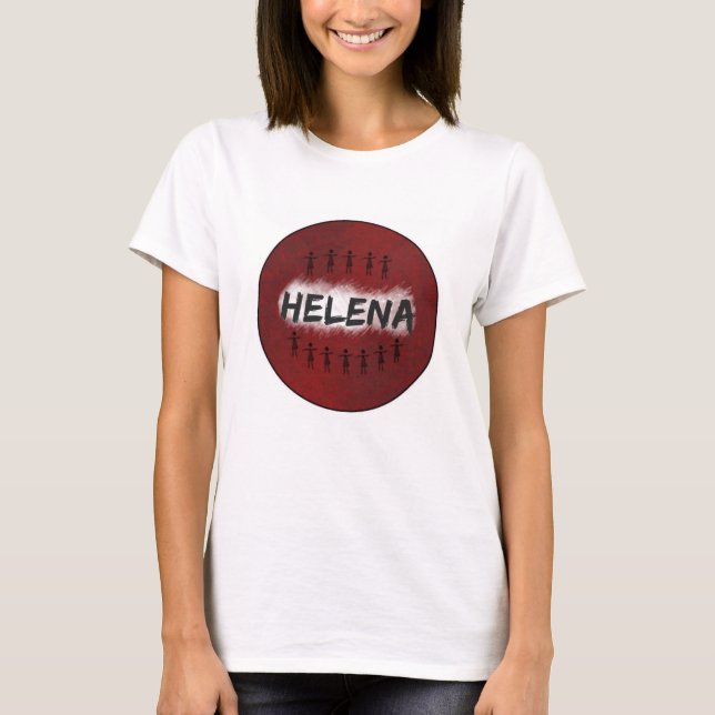 Föräldralös svart T-tröja - Helena Tee Shirt (Framsida)
