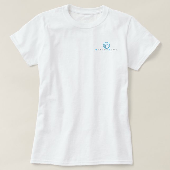 Föräldralösa svart Brightborn teknologier Tee (Design framsida)