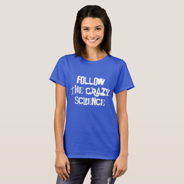 Föräldralösa svart citationstecken följer galen tee shirt (Hel framsida)