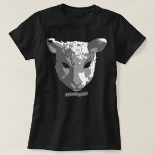 Föräldralösa svart får maskerar t shirt