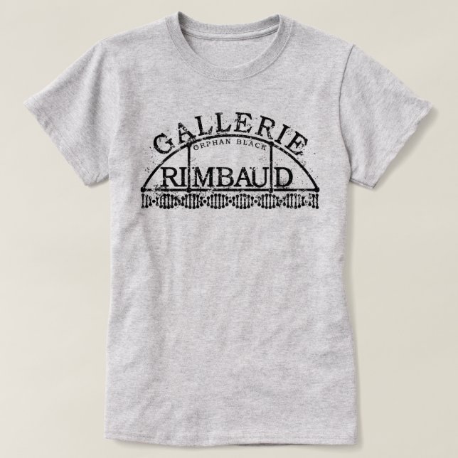 Föräldralösa svart Gallerie Rimbaud T Shirt (Design framsida)