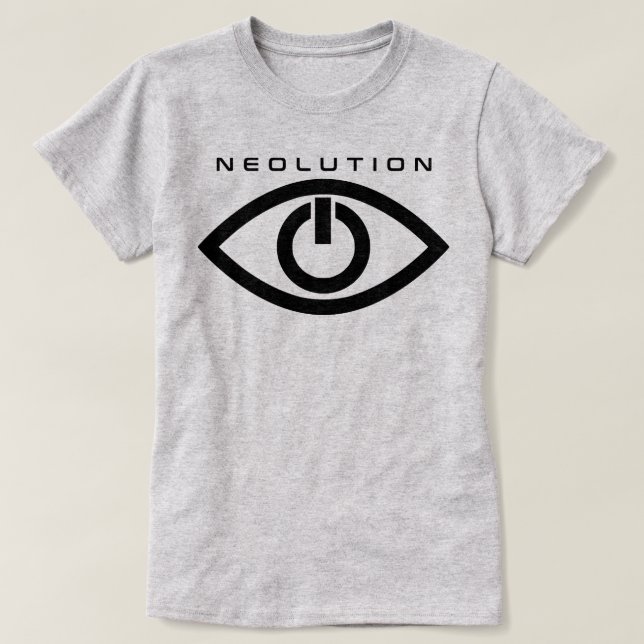 Föräldralösa svart Neolution Tee Shirt (Design framsida)
