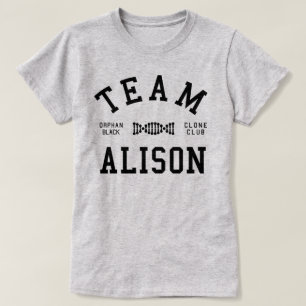 Föräldralöst svart lag Alison T Shirt