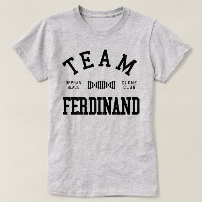 Föräldralöst svart lag Ferdinand Tee Shirt (Design framsida)