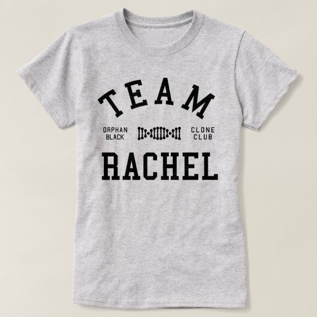 Föräldralöst svart lag Rachel Tee Shirt (Design framsida)