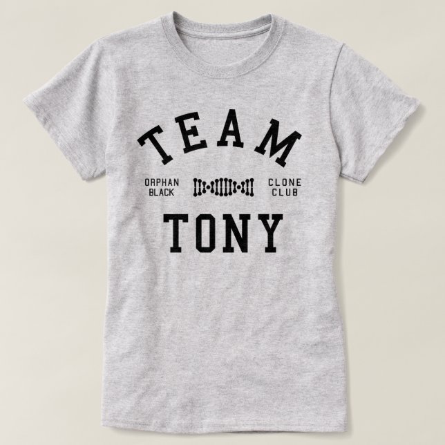 Föräldralöst svart lag Tony T Shirt (Design framsida)