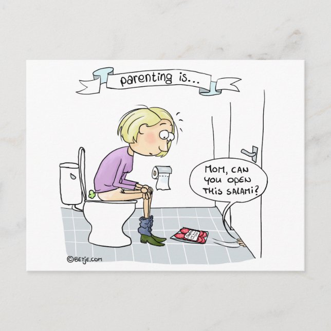 Föräldrar är.. aldrig tråkig vykort (Framsida)