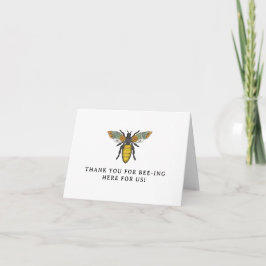 Föräldrar av honungsbin till Bee Baby Shower Tack  Kort