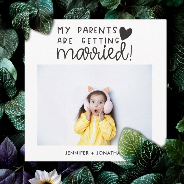 Föräldrar gifta sig underordnade foton spara datum meddelande (Skapare uppladdad)