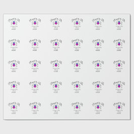 Föräldrar som ska vara blått rosa babyduschhonungs presentpapper