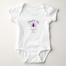 Föräldrar som ska vara blått rosa babyduschhonungs t shirt